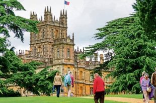 Highclere Castle in Hampshire, the iconic location from ‘Downtown Abbey’.