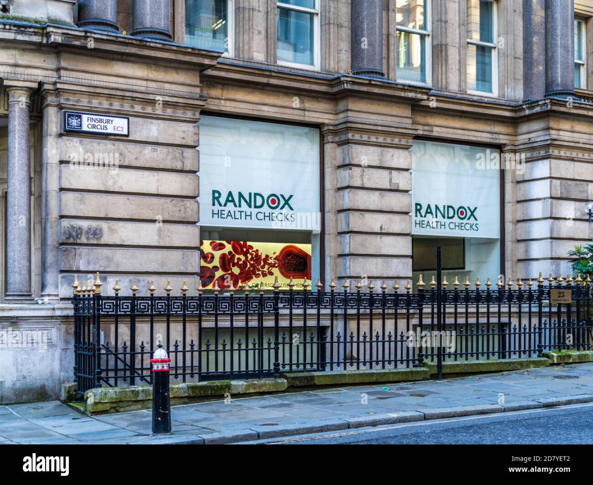 Randox Health Check Center im Finanzdistrikt der City of London am