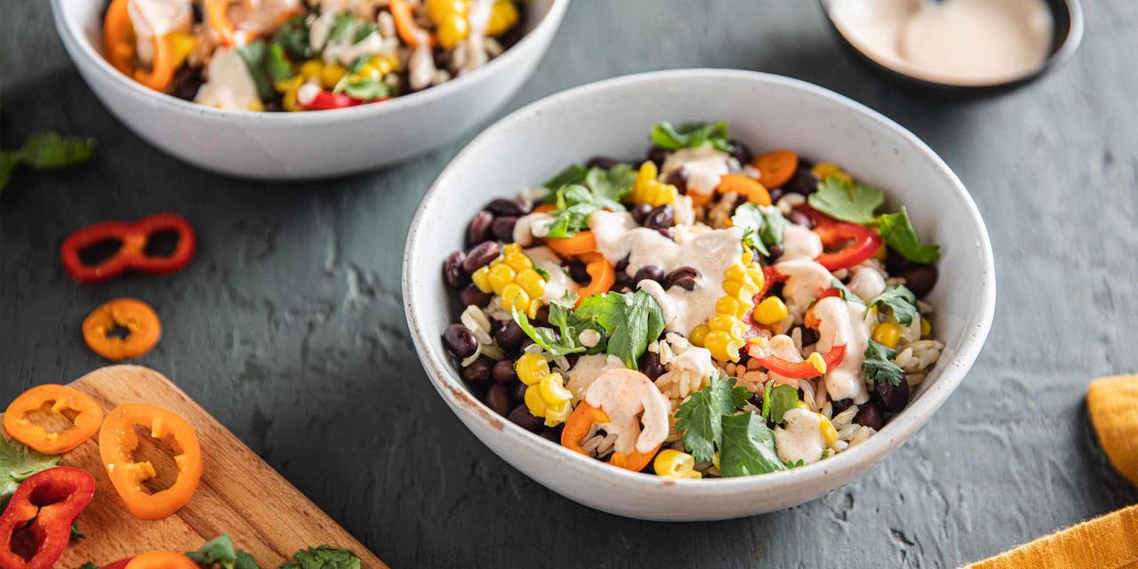 Mexican street corn bowls basil lime vinaigrette recipe