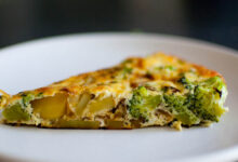 Broccoli potato frittata