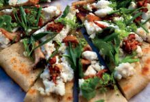 Grilled carrot flatbreads ricotta herbs recipe