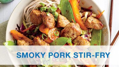 Smoky pork stirfry