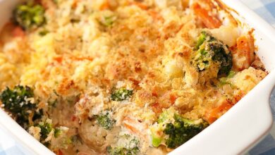 Cheesy veggie bake