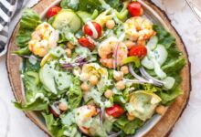 Vegan green goddess salad