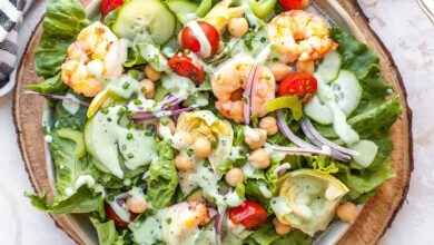 Vegan green goddess salad