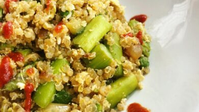 Veggie quinoa fried rice