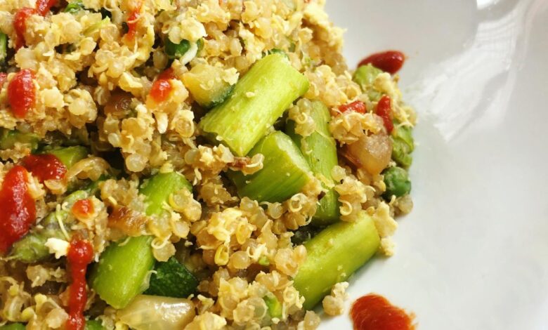 Veggie quinoa fried rice