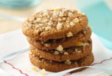 Chewy triple ginger cookies