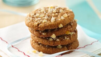 Chewy triple ginger cookies