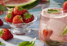 Sugar free watermelon strawberry agua fresca recipe