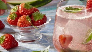 Sugar free watermelon strawberry agua fresca recipe