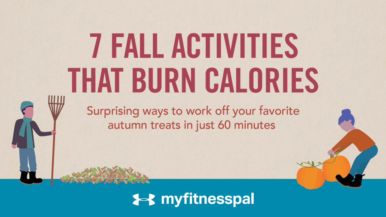 7 fall activities burn calories infographic