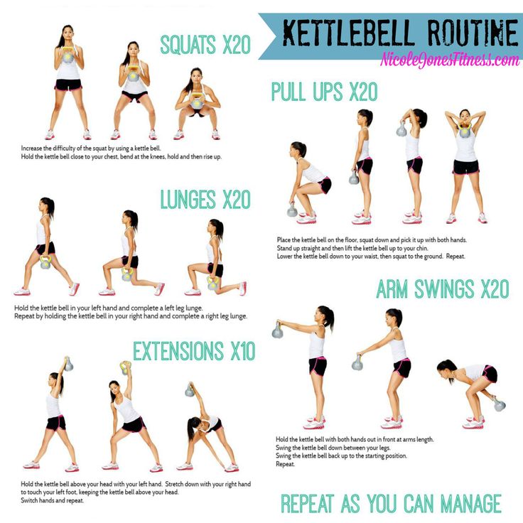 7 minute total body kettlebell workout