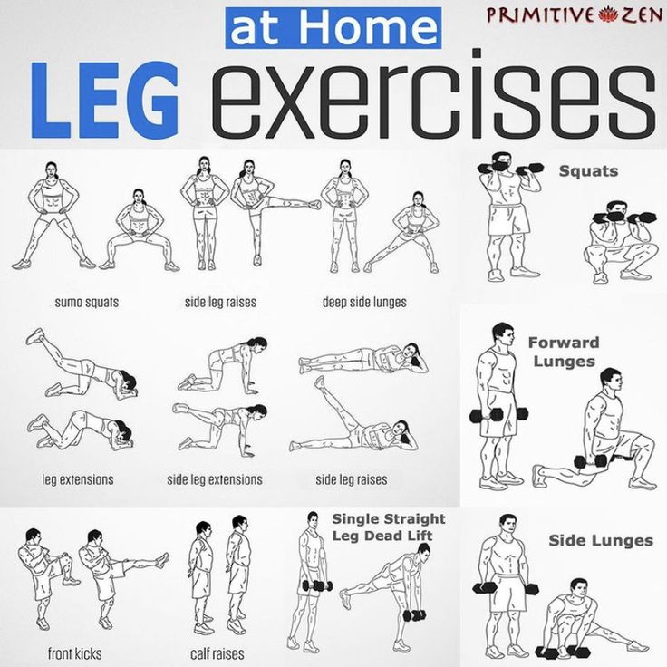 At home 10 exercise leg workout