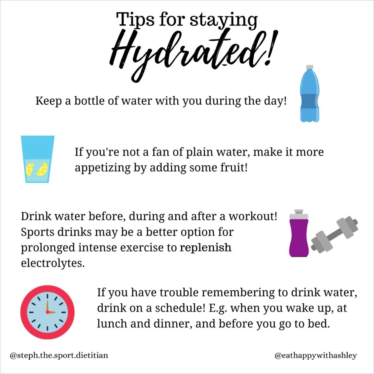 Smart and simple ways to stay hydrated