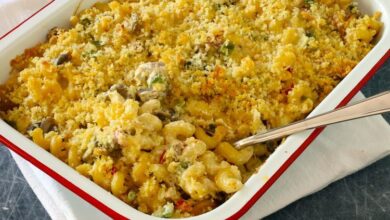 Greek mac cheese casserole recipe