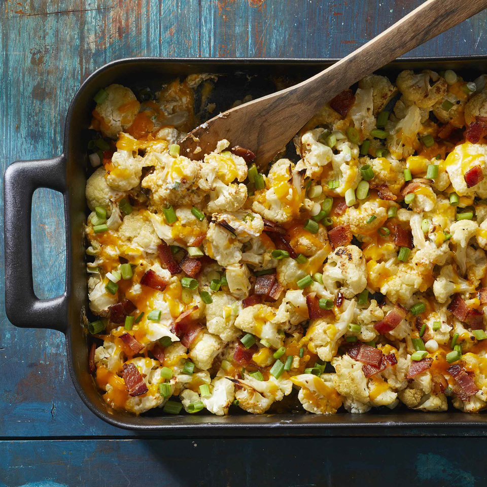 Recipe loaded cauliflower bake