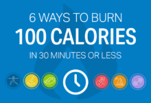 6 ways burn 100 calories 30 minutes less