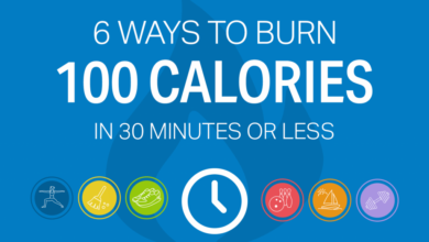 6 ways burn 100 calories 30 minutes less