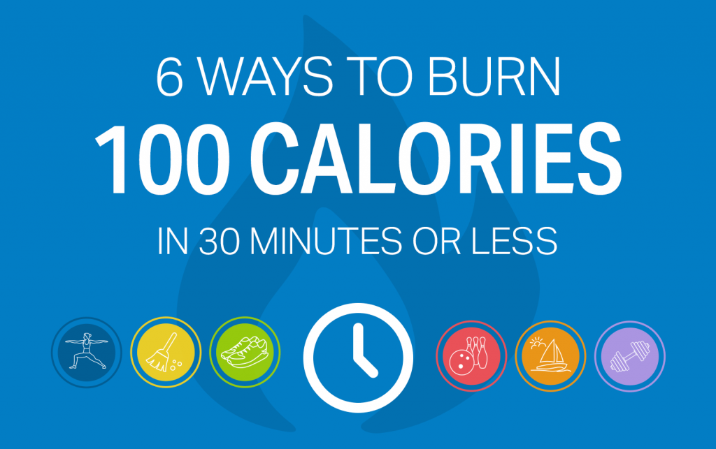 6 ways burn 100 calories 30 minutes less