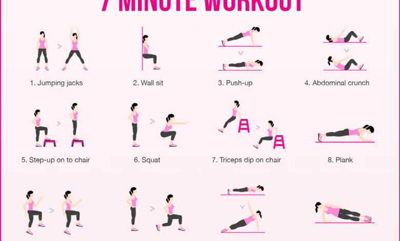 Minute exercise minutes mintue