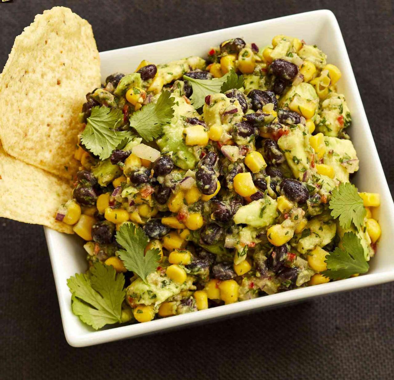 Black bean guacamole
