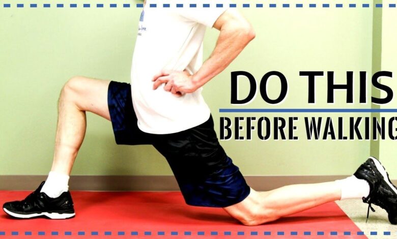 Should you stretch before walking