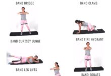 Resistance exercises band legs bands leg workout workouts lower body