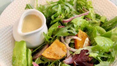 Five spice chicken salad honey lime vinaigrette recipe