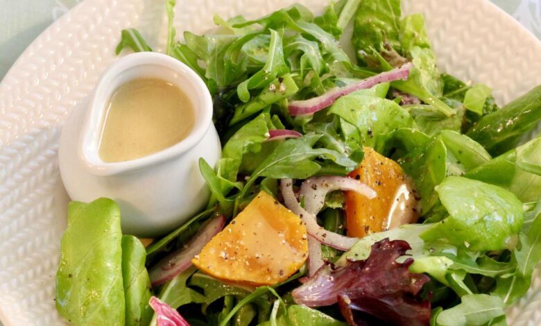 Five spice chicken salad honey lime vinaigrette recipe