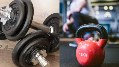 Dumbbells versus kettlebells versus bands