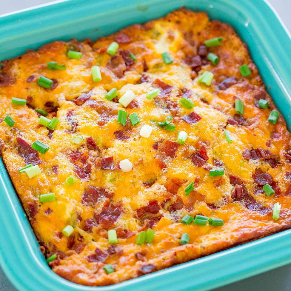 Egg bacon mini casseroles