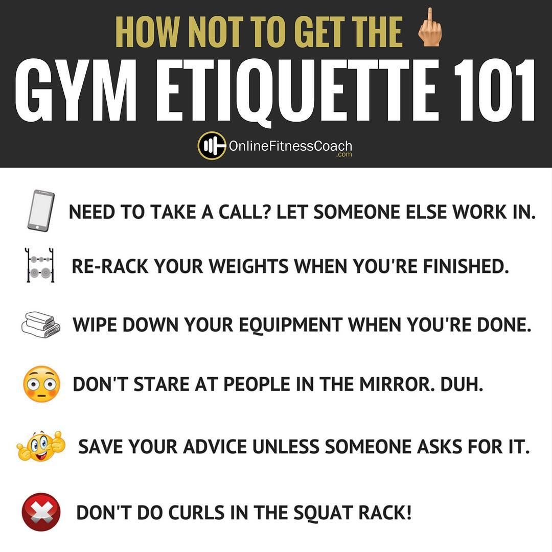 Phones at the gym etiquette 101