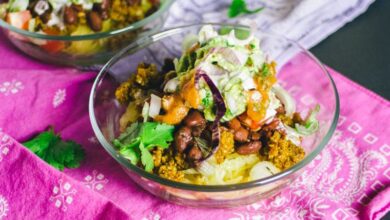 Tex mex baked spaghetti squash