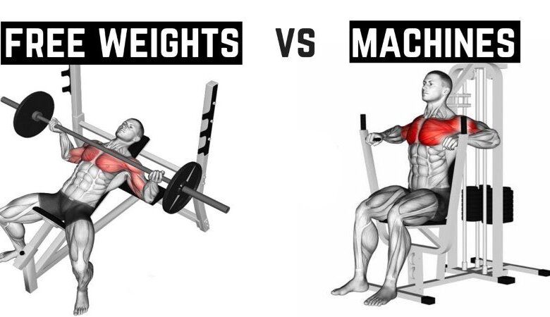 Machines free weights effective gym