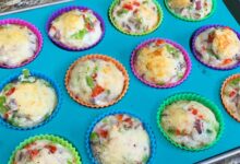 Baked veggie egg cups