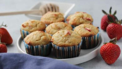 Savory almond flour muffins