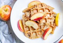 Easy apple cinnamon waffles