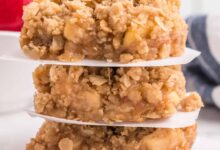 Apple oatmeal bars