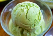 Avocado cinnamon rice milk ice cream