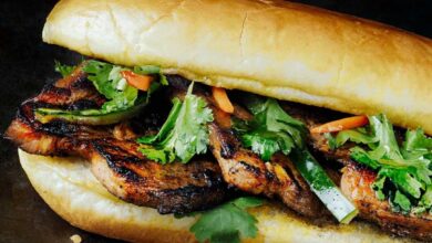 Chicken bahn mi sandwiches