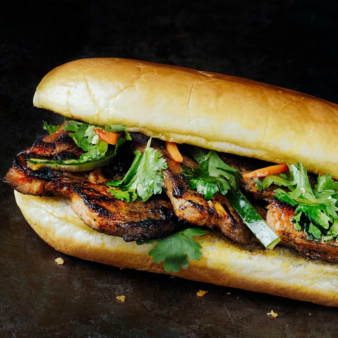 Chicken bahn mi sandwiches