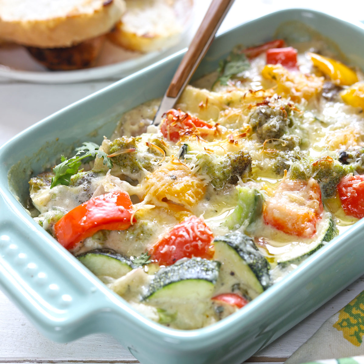 Veggie egg bake easy healthy