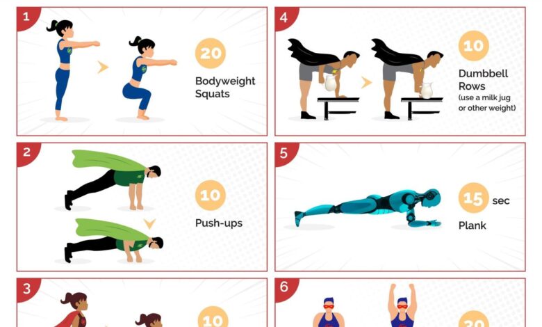 Quick home bodyweight workout