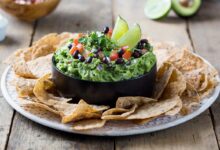 Black bean guacamole