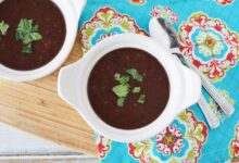 Slow cooker black bean soup