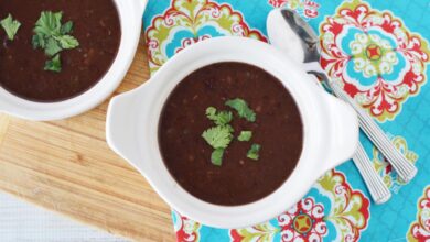 Slow cooker black bean soup