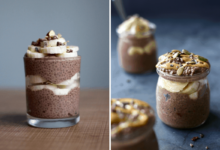 Vegan cocoa chia seed pudding