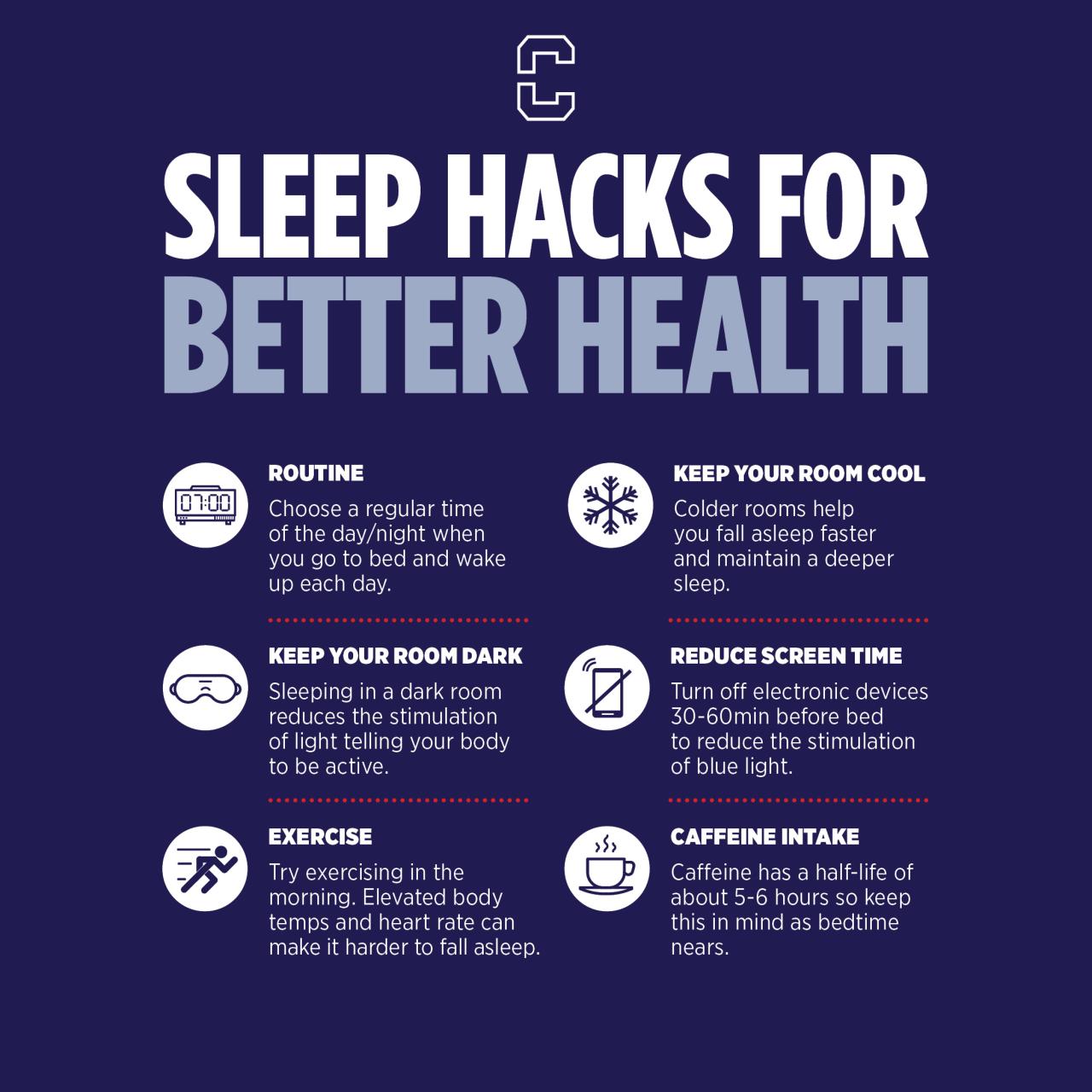 Sleeping better hacks tips health fitneass steps nights sleepless