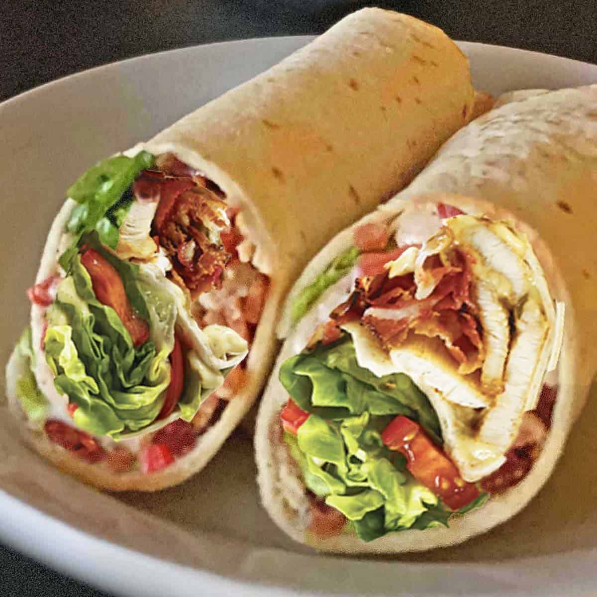 Bacon ham egg wrap